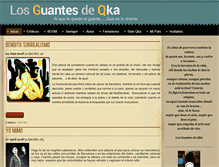 Tablet Screenshot of losguantesdeqka.com
